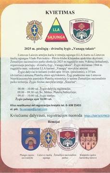Pėsčiųjų - dviračių žygis „Vanagų takais“