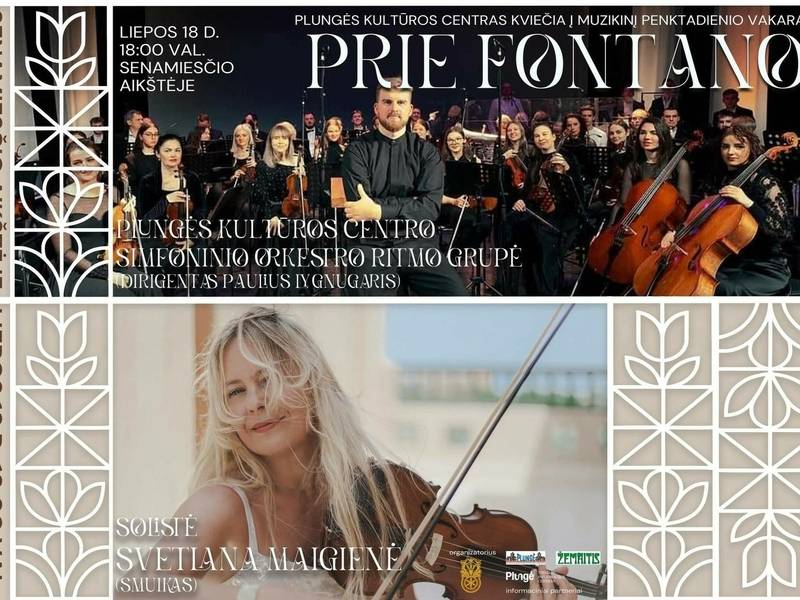 Plungės simfoninio orkestro ritmo grupės ir solistės koncertas