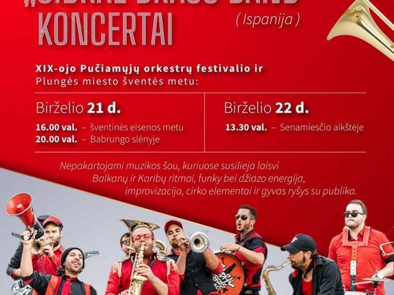 Orkestro ,,Sidral Brass Band" iš Ispanijos koncertas